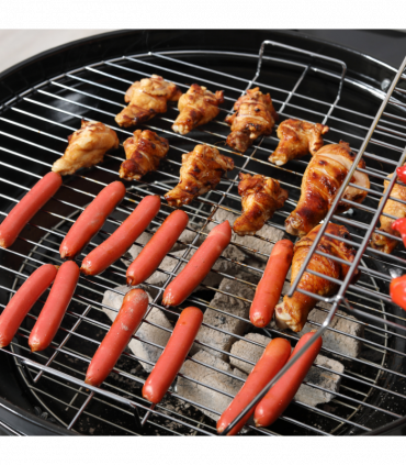 Outsunny Garden Charcoal Trolley Barbecue Gril lW/Wheels-Black