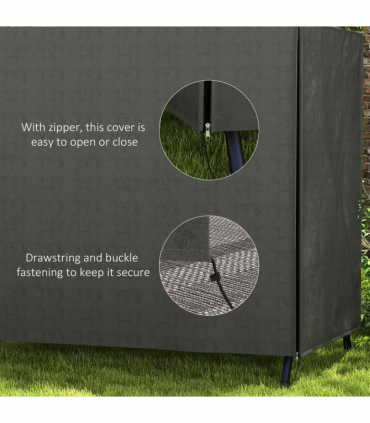 Outsunny Garden Furniture Protector Patio Swing Chair Cover Large Outdoor Grey