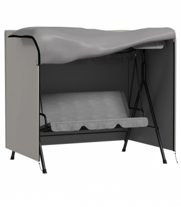 Outsunny Garden Furniture Protector Patio Swing Chair Cover Light Grey
