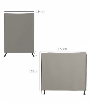 Outsunny Garden Furniture Protector Patio Swing Chair Cover Light Grey