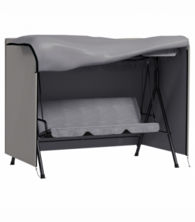 Outsunny Garden Furniture Protector Patio Swing Chair Cover Light Grey