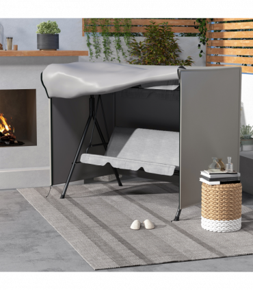 Outsunny Garden Furniture Protector Patio Swing Chair Cover Light Grey