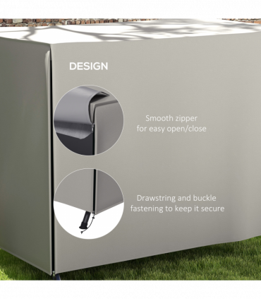 Outsunny Garden Furniture Protector Patio Swing Chair Cover Light Grey