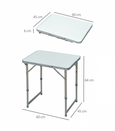 Outsunny Garden Outdoor Camping Aluminium Table Portable Folding Picnic Table