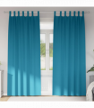 vidaXL Curtains with Curtains 2 pcs Turquoise Polyester