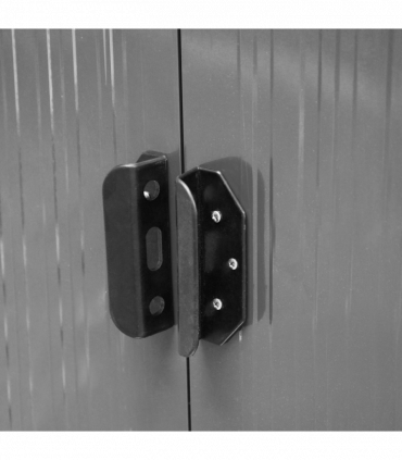 Outsunny Garden Shed Outdoor Storage Tool Organizer w/ Double Sliding Door Grey