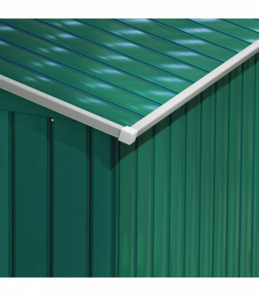 Outsunny Garden Shed Storage Unit w/Locking Door Floor Foundation Vent Green