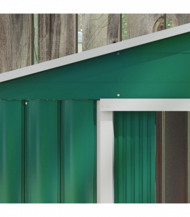 Outsunny Garden Shed Storage Unit w/Locking Door Floor Foundation Vent Green