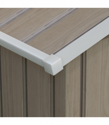 Outsunny Garden Shed Storage Unit with Locking Door Floor Foundation Vent Brown