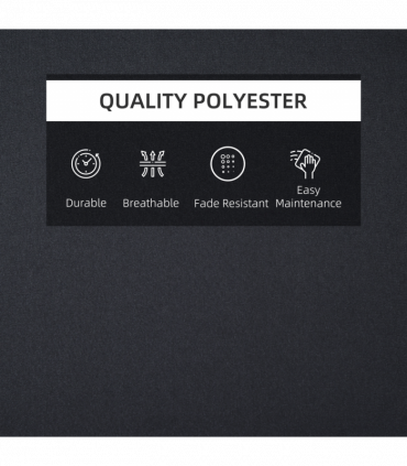 Outsunny Garden Sun Lounger Chair Cushion Reclining Relaxer Indoor Outdoor Black