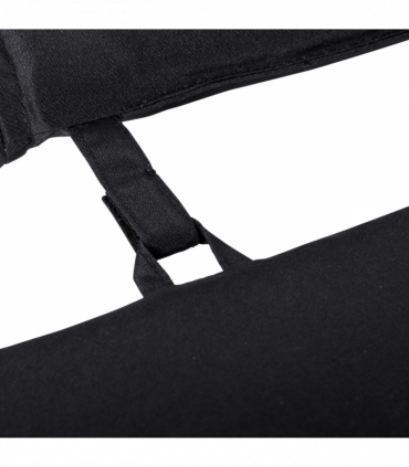 Outsunny Garden Sun Lounger Chair Cushion Reclining Relaxer Indoor Outdoor Black