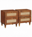 vidaXL Bedside Tables with Drawer 2 pcs 40 x 33.5 x 46 cm