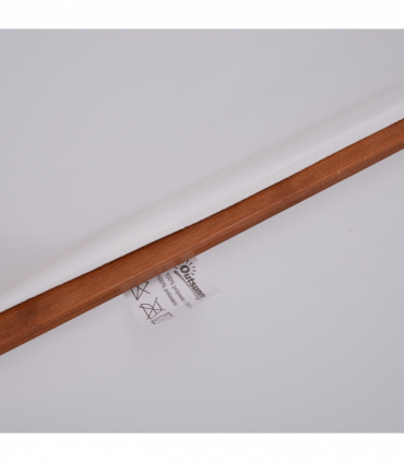 Outsunny Garden Wood Patio Parasol Sun Shade Outdoor Umbrella Canopy Cream