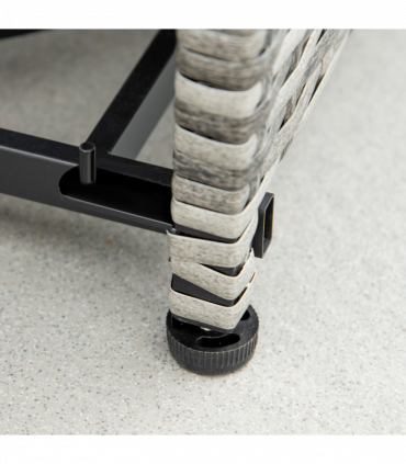 Outsunny Gas Fire Pit Table w/ Rain Cover, Mesh Lid & Lava Stone, 40,000 BTU