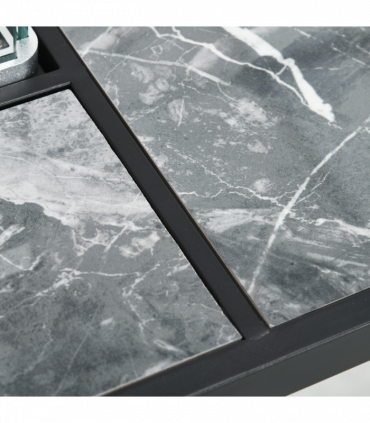 Outsunny Gas Fire Pit Table w/ Rain Cover, Windscreen & Glass Stone, 50,000 BTU