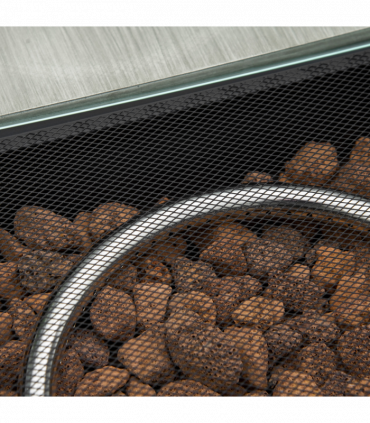 Outsunny Gas Fire Pit Table w/ Rain Cover, Windscreen & Lava Stone, 50,000 BTU