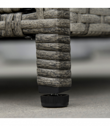 Outsunny Gas Fire Pit Table w/ Rain Cover, Windscreen & Lava Stone, 50,000 BTU