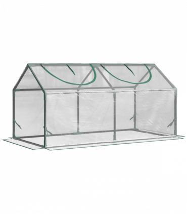 Outsunny Greenhouse Plants Foil Tomato Vegetable House W/ 2 Windows Clear
