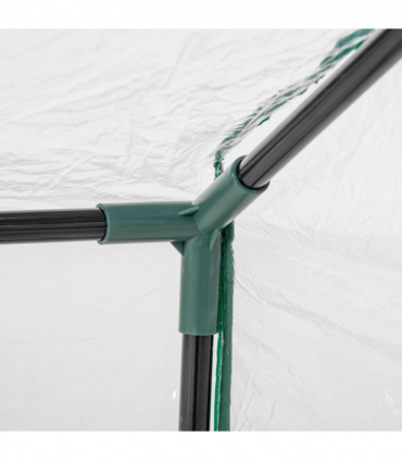 Outsunny Greenhouse Plants Foil Tomato Vegetable House W/ 2 Windows Clear