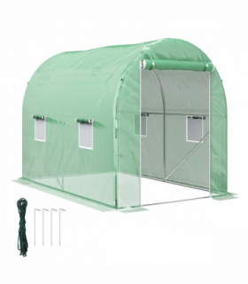 Outsunny Greenhouse Polytunnel Walk-in Grow Plant Steel 3 x 2 m Outdoor