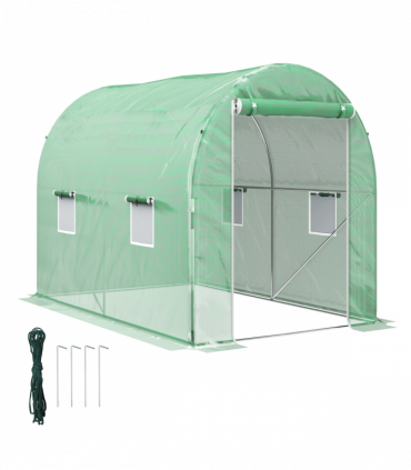 Outsunny Greenhouse Polytunnel Walk-in Grow Plant Steel 3 x 2 m Outdoor