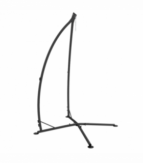 Outsunny Hammock Chair Stand Metal Frame Hammock Stand Only with Chian, Black