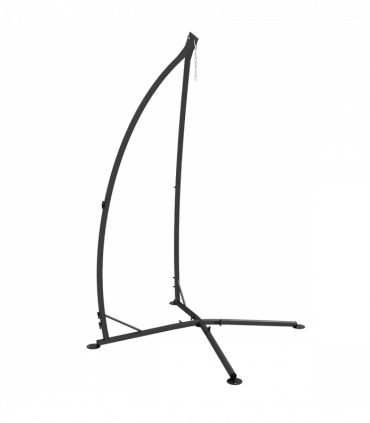Outsunny Hammock Chair Stand Metal Frame Hammock Stand Only with Chian, Black