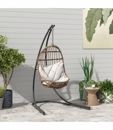 Outsunny Hammock Chair Stand w/ Extra Large Base, Hanging Hammock Stand Only