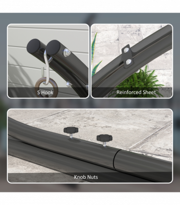 Outsunny Hammock Chair Stand w/ Extra Large Base, Hanging Hammock Stand Only