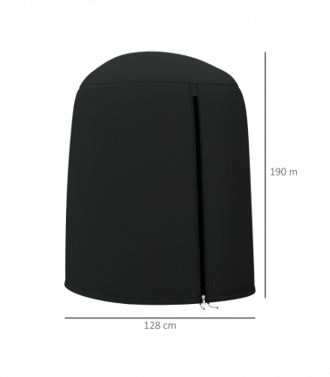 Outsunny Hanging Egg Chair Cover Garden Swing Chair Cover Waterproof, Black