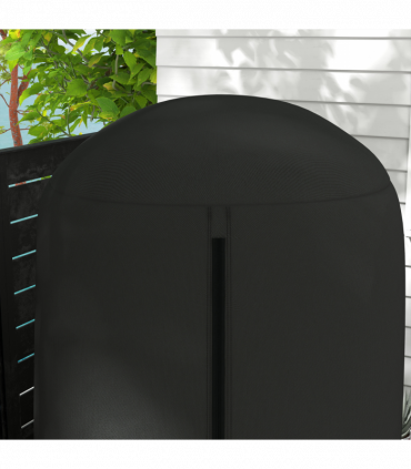 Outsunny Hanging Egg Chair Cover Garden Swing Chair Cover Waterproof, Black