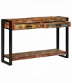 vidaXL Console Table Multicolour 120 x 33 x 75 cm Solid reclaimed wood