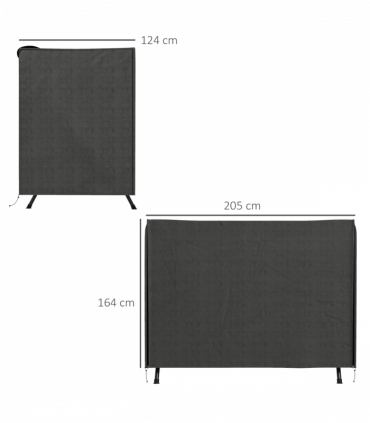 Outsunny Large Outdoor Swing Chair Cover  Garden Furniture Protector 164cm Grey