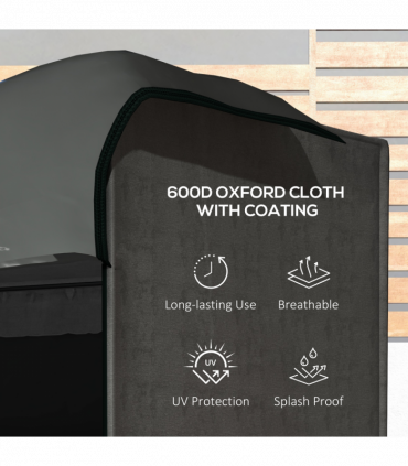 Outsunny Large Outdoor Swing Chair Cover  Garden Furniture Protector 164cm Grey