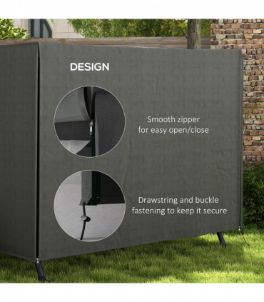 Outsunny Large Outdoor Swing Chair Cover  Garden Furniture Protector 164cm Grey