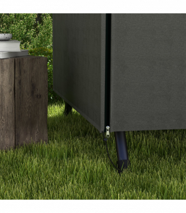 Outsunny Large Outdoor Swing Chair Cover  Garden Furniture Protector 164cm Grey