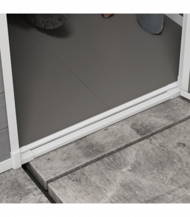 Outsunny Lean to Garden Shed 4'x5' Plastic Tool Storage House w/ Lockable Door