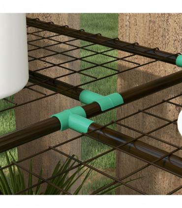 Outsunny Mini Green House with 3 Tier Shelves, 151H x 143W x 46Dcm, Clear