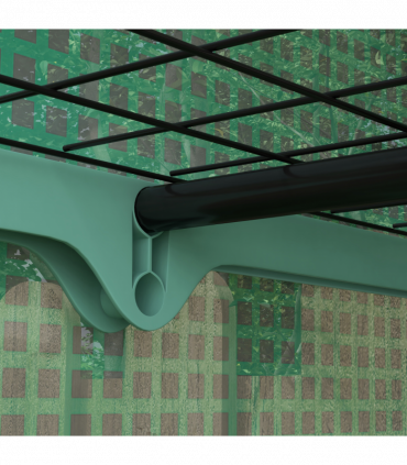 Outsunny Mini Green House with 4 Tier Shelves, 170H x 120W x 50Dcm, Green