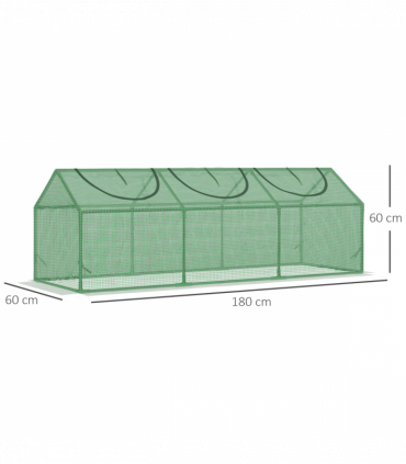 Outsunny Mini Greenhouse Small Plant Grow House w/ 3 Windows for Outdoor