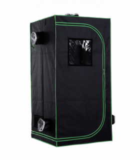 Outsunny Mylar Hydroponic Grow Tent w/ Floor Tray for Indoor Plant 80x80x160cm