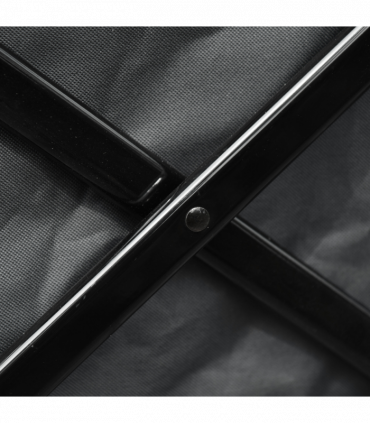 Outsunny Outdoor Cart Folding Cargo Wagon Trailer Beach w/ Handle Dark Grey