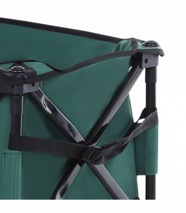 Outsunny Outdoor Cart Folding Cargo Wagon Trailer Beach w/ Telescopic Handle