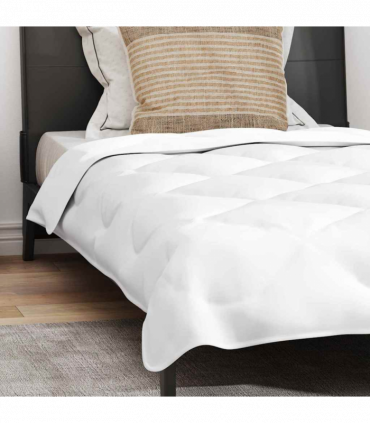 Winter Duvet Set with Pillow 2 pcs White 135 x 220 cm Microfiber