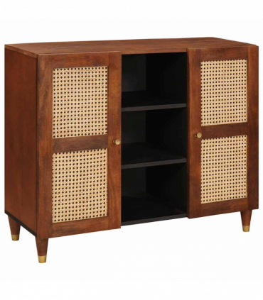 vidaXL Media Storage Cabinets & Racks Brown 90 x 33.5 x 75 cm