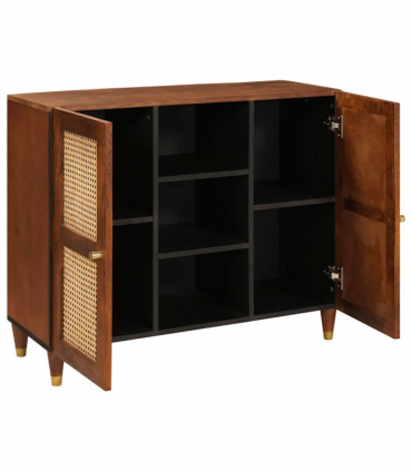 vidaXL Media Storage Cabinets & Racks Brown 90 x 33.5 x 75 cm