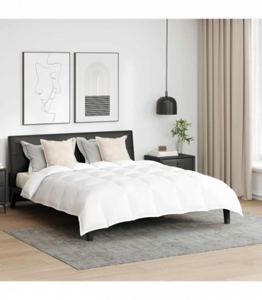 Winter Duvet Set 3 pcs White 240 x 260 cm Microfiber, Cotton