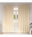 vidaXL Curtains with Curtains 2 pcs Cream Polyester