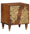 vidaXL Bedside Cabinet Honey brown 40 x 33 x 46 cm Solid mango wood