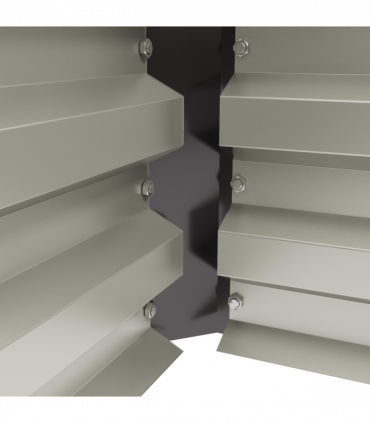 Outsunny Outdoor Planter Box, Steel Raised Garden Bed, Set of 2, Grey